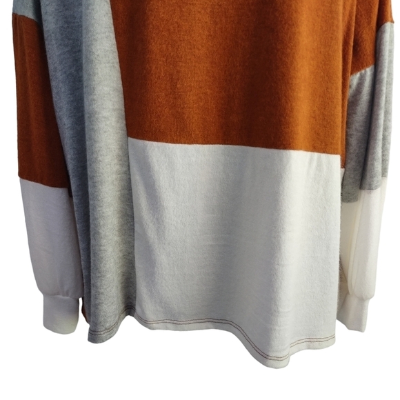 Haptics by Holly Harper Women's color Block Soft Sweater Size 1X NWOT - Picture 4 of 8
